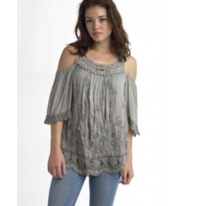TEMPO PARIS silk & viscose top
